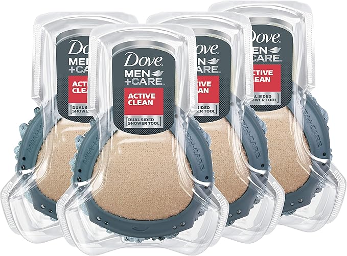 دوف من+كير أداة دش دوف Men+Care MEN + CARE لبشرة أقوى وصحية. مقشر ونظافة نظيفة لتنظيف أعمق باستخدام غسول الجسم بأربع عبوات - Image 2